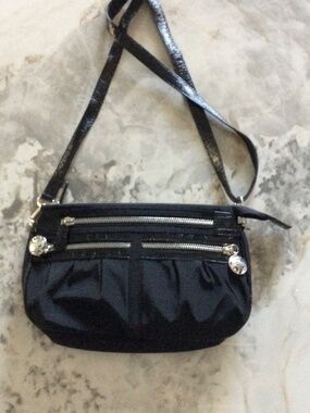 Brighton Twister Go-Go Pouch/Shoulder Bag *BLACK*
